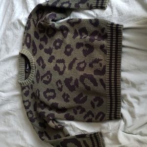 Kids unisex leopard print sweater